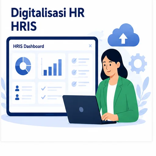 Proses digitalisasi HR menggunakan sistem HRIS untuk efisiensi manajemen karyawan