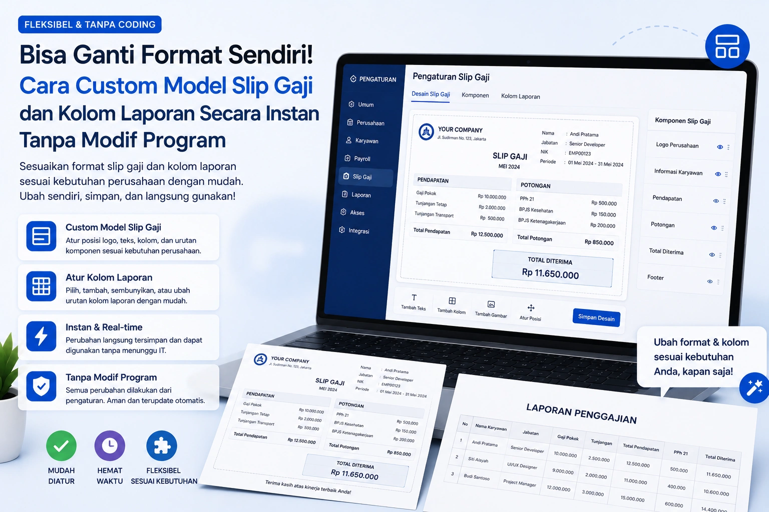 Pentingnya Fitur Custom Slip Fleksibel untuk HRD Sibuk