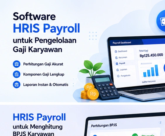 Tampilan Software HRIS Payroll untuk Pengelolaan Gaji Karyawan