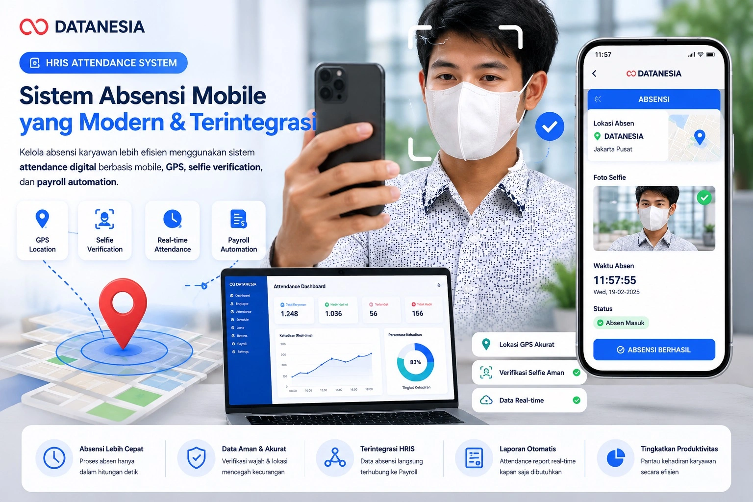 Mobile Attendance HRIS Payroll