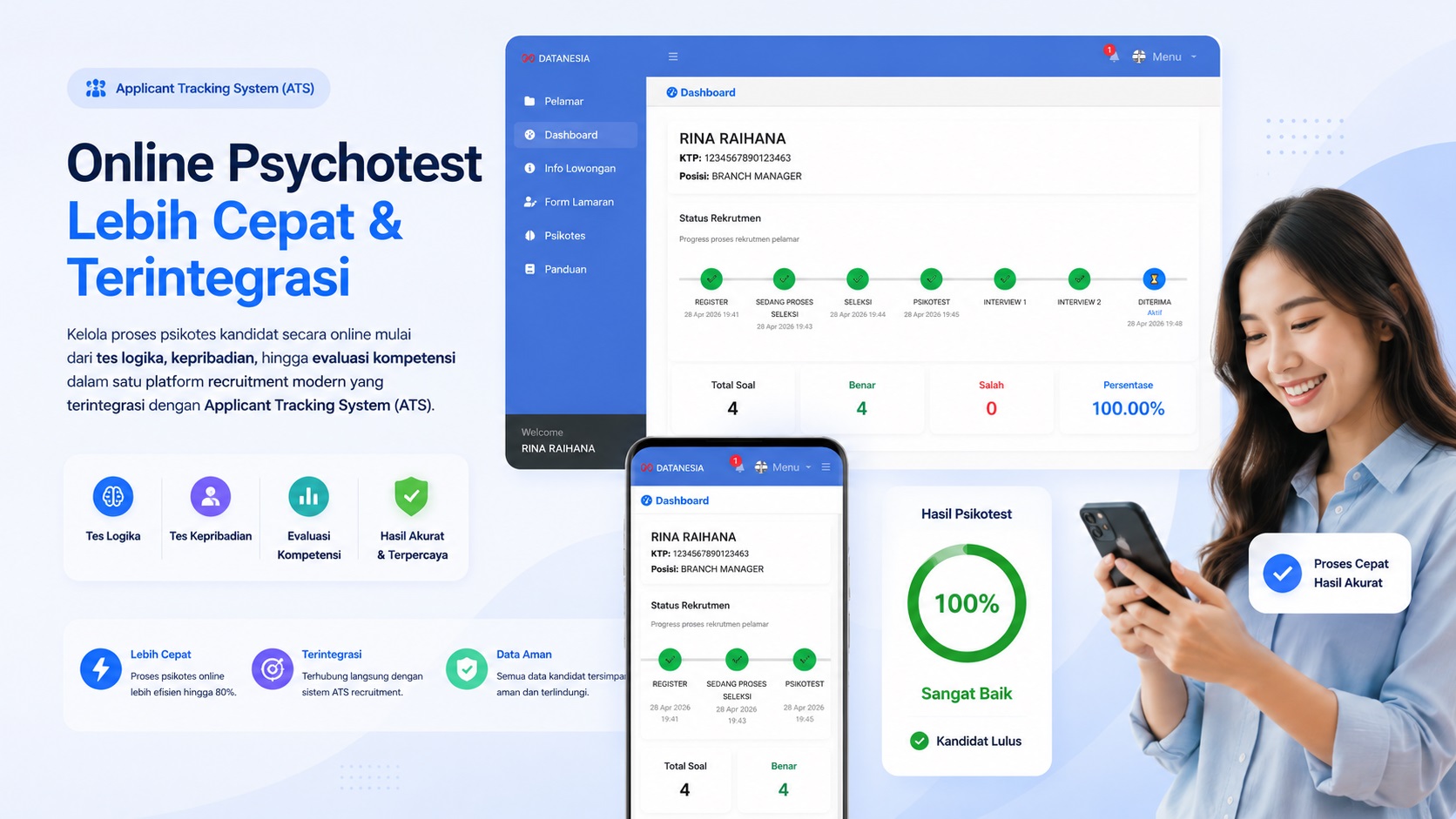 Online Psychotest ATS Recruitment Indonesia